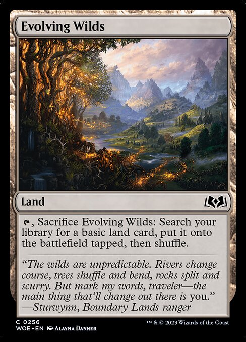 Evolving Wilds (256) - Wilds of Eldraine - Game On