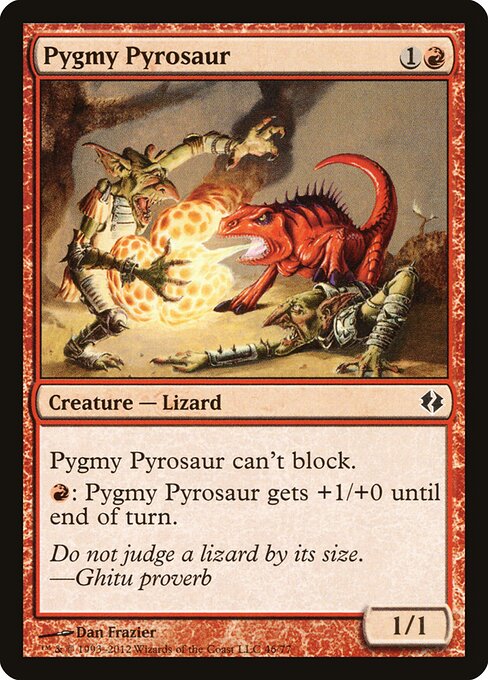 Pygmy Pyrosaur (46) - Duel Decks: Venser vs. Koth - Game On