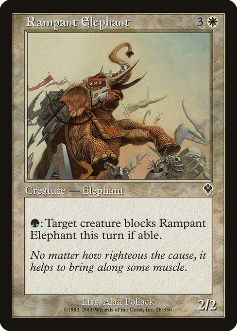 Rampant Elephant (28) (Foil) - Invasion - Game On