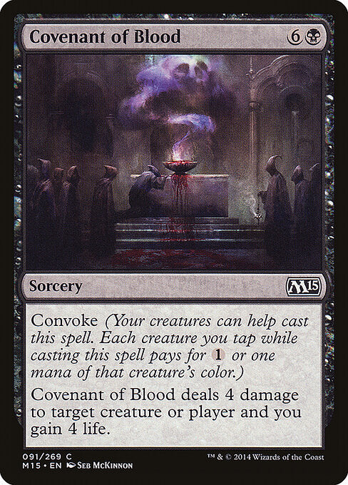Covenant of Blood (91) (Foil) - Magic 2015 - Game On