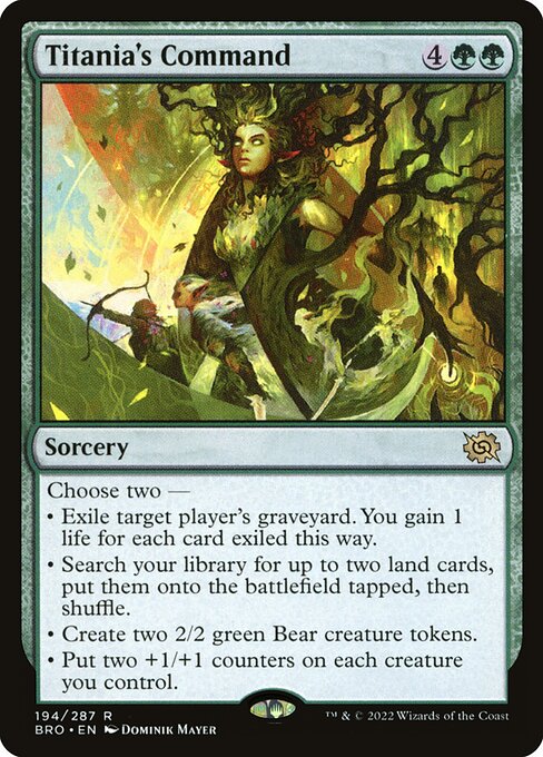 Titania's Command (194) (Foil) - The Brothers' War - Game On