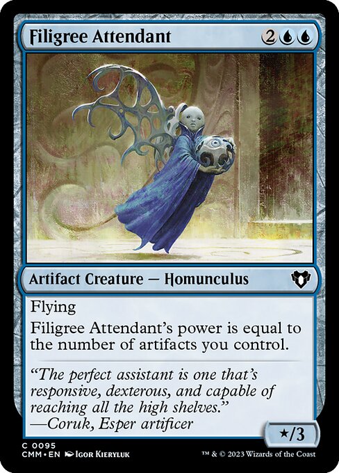 Filigree Attendant (95) (Foil) - Commander Masters - Game On
