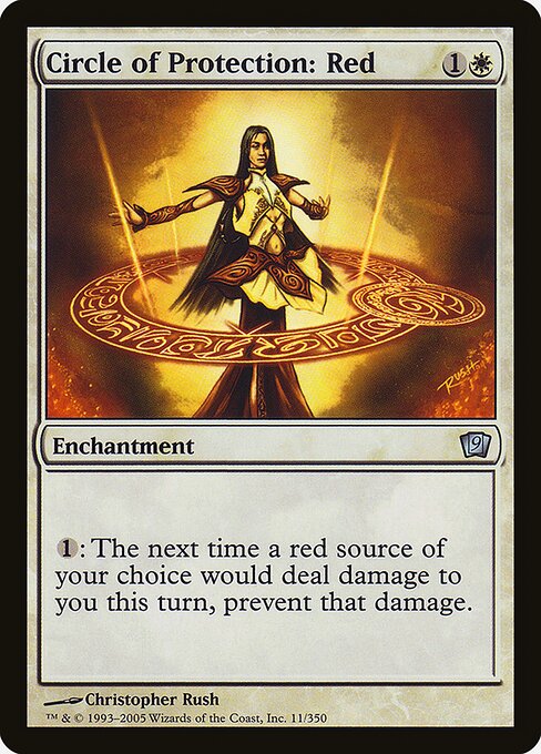 Circle of Protection: Red (11★) - Ninth Edition - Game On