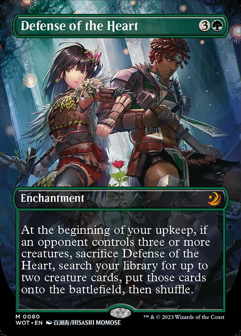 Defense of the Heart (80) - BORDERLESS - FULL ART - Wilds of Eldraine: Enchanting Tales - Game On