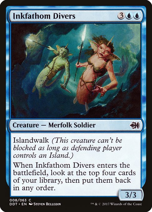 Inkfathom Divers (8) - Duel Decks: Merfolk vs. Goblins - Game On