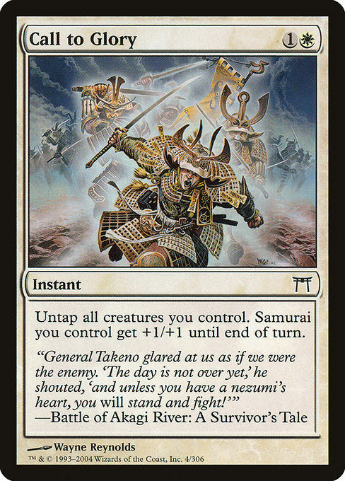 Call to Glory (4) (Foil) - Champions of Kamigawa - Game On