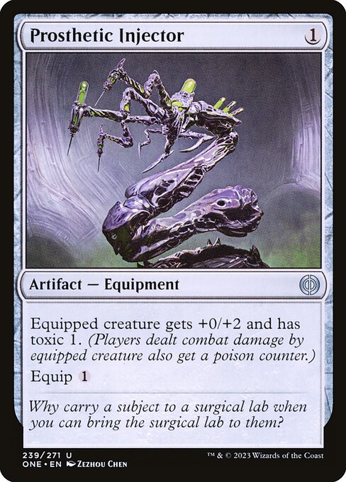 Prosthetic Injector (239) (Foil) - Phyrexia: All Will Be One - Game On
