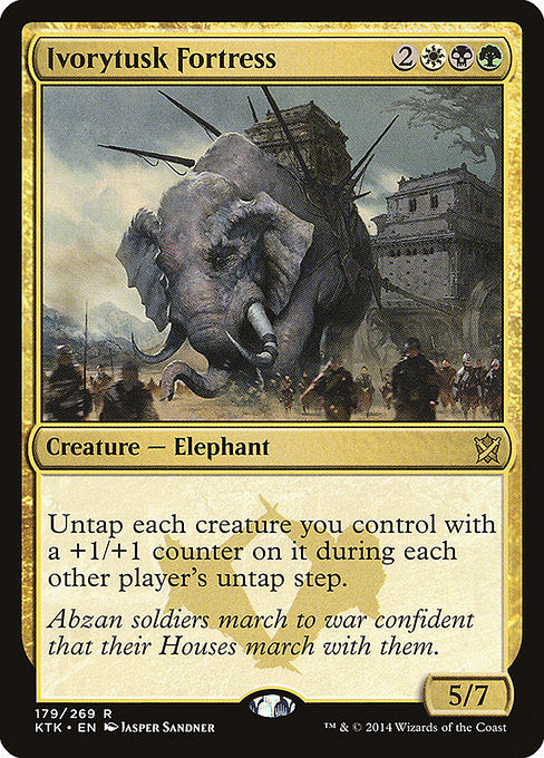 Ivorytusk Fortress (179) (Foil) - Khans of Tarkir - Game On
