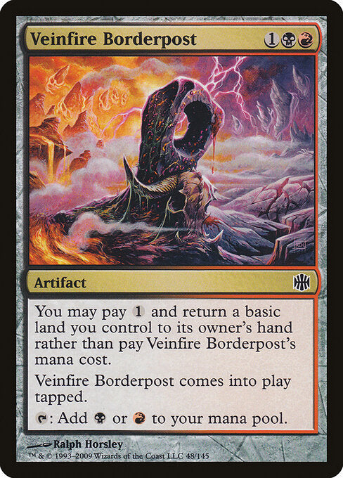 Veinfire Borderpost (48) (Foil) - Alara Reborn - Game On