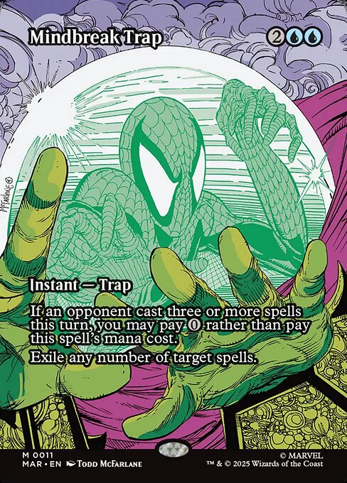 Mindbreak Trap (11) - BORDERLESS - FULL ART - Marvel Universe - Game On