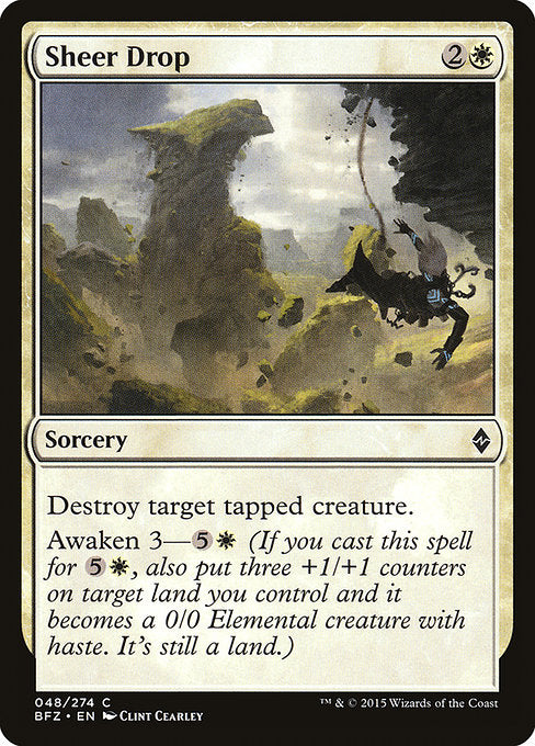 Sheer Drop (48) (Foil) - Battle for Zendikar - Game On