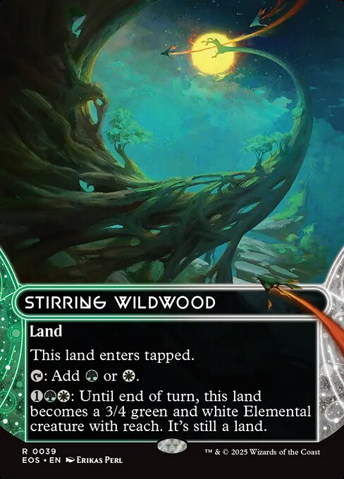 Stirring Wildwood (39) - BORDERLESS - FULL ART - Edge of Eternities: Stellar Sights - Game On