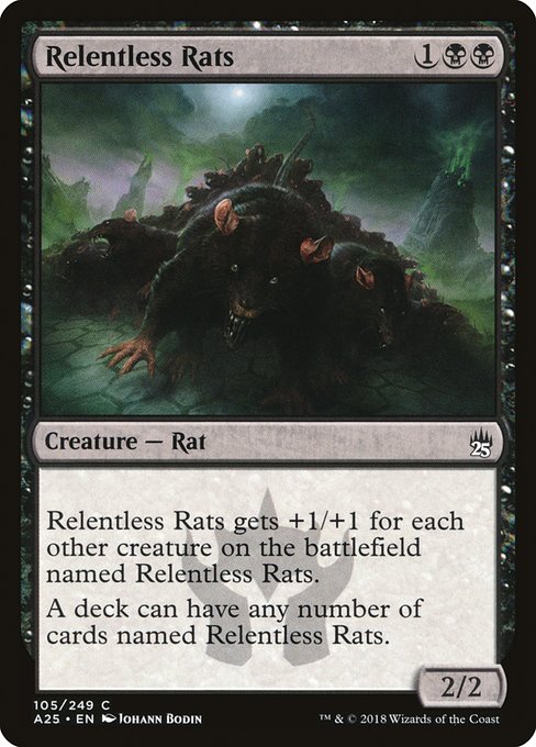 Relentless Rats (105) (Foil) - Masters 25 - Game On