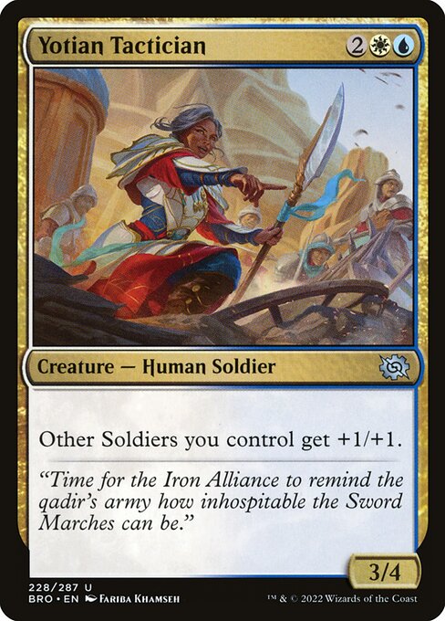 Yotian Tactician (228) (Foil) - The Brothers' War - Game On