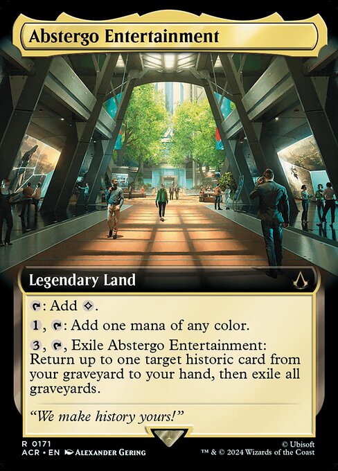 Abstergo Entertainment (171) - EXTENDED ART (Foil) - Assassin's Creed - Game On