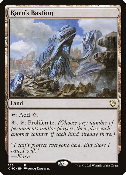 Karn's Bastion (156) - Phyrexia: All Will Be One Commander - Game On