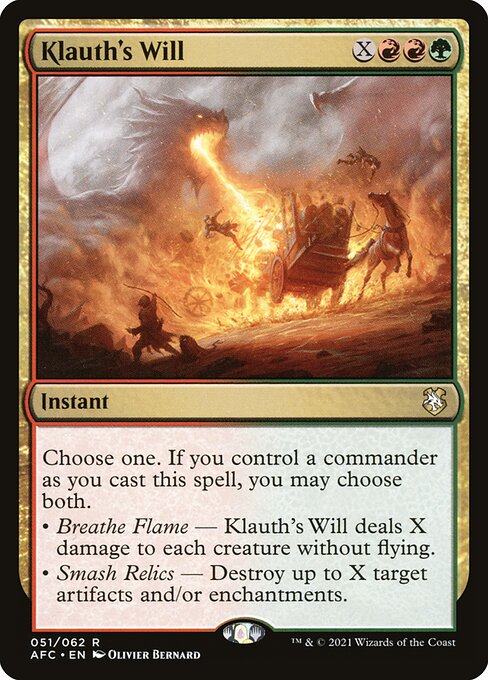 Klauth's Will (51) - Forgotten Realms Commander - Game On