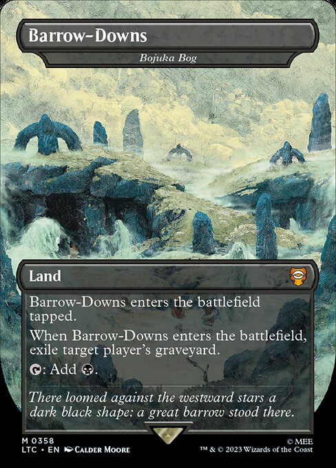 Bojuka Bog (358) - BORDERLESS - FULL ART (Foil) - Tales of Middle-earth Commander - Game On