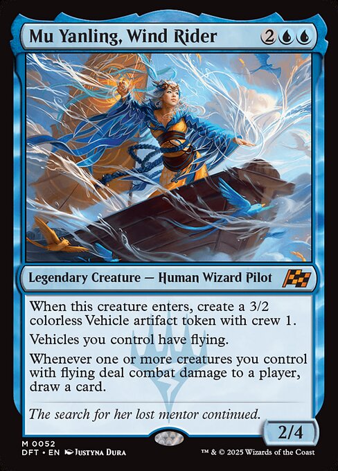 Mu Yanling, Wind Rider (52) (Foil) - Aetherdrift - Game On