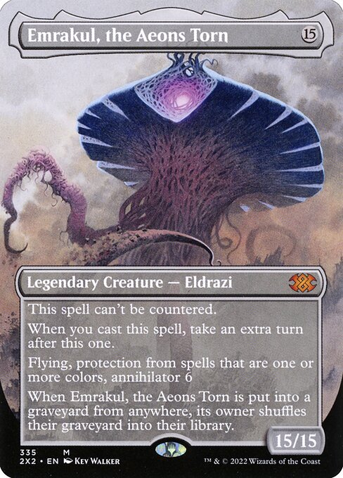 Emrakul, the Aeons Torn (335) - BORDERLESS - FULL ART (Foil) - Double Masters 2022 - Game On