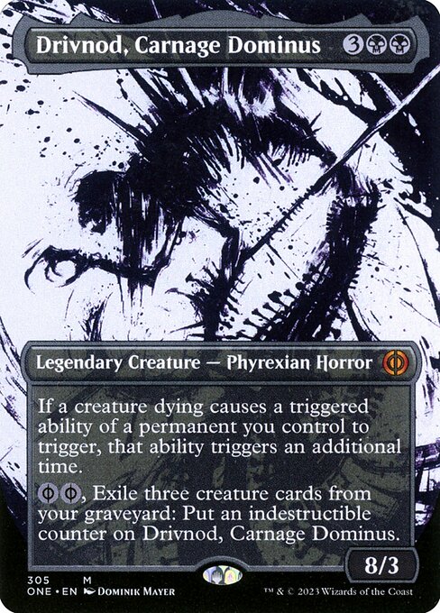 Drivnod, Carnage Dominus (305) - BORDERLESS - Phyrexia: All Will Be One - Game On