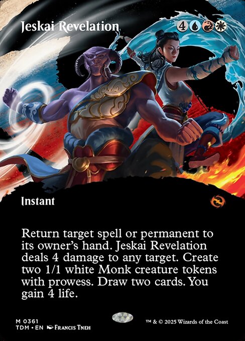 Jeskai Revelation (361) - BORDERLESS - FULL ART - Tarkir: Dragonstorm - Game On
