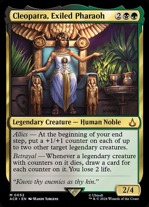 Cleopatra, Exiled Pharaoh (52) (Foil) - Assassin's Creed - Game On