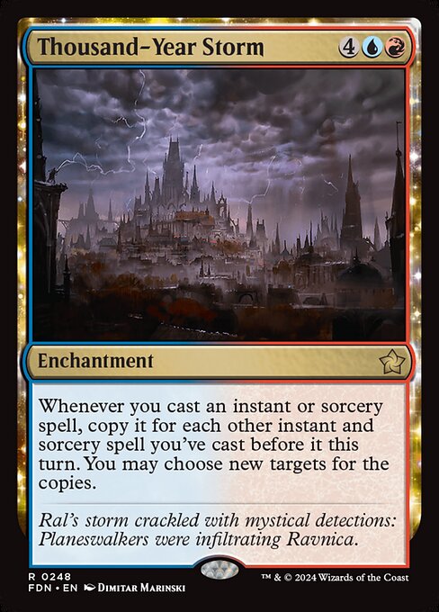 Thousand-Year Storm (248) (Foil) - Foundations - Game On
