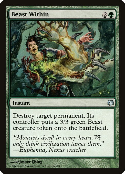 Beast Within (69) - Duel Decks: Heroes vs. Monsters - Game On