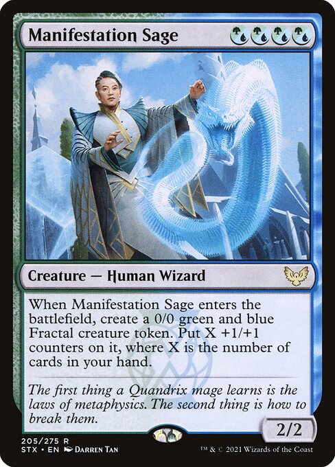 Manifestation Sage (205) (Foil) - Strixhaven: School of Mages - Game On