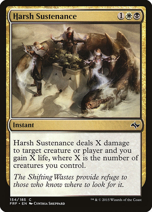 Harsh Sustenance (154) (Foil) - Fate Reforged - Game On