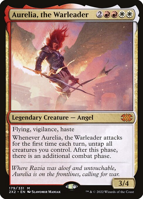 Aurelia, the Warleader (179) - Double Masters 2022 - Game On