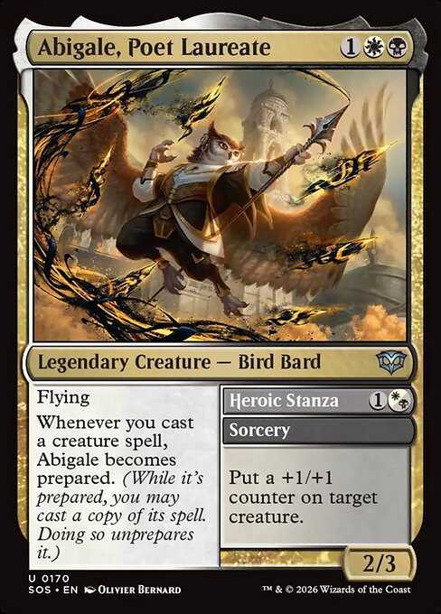 Abigale, Poet Laureate // Heroic Stanza (170) (Foil) - Secrets of Strixhaven - Game On