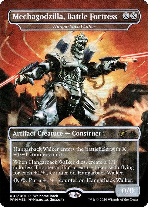 Hangarback Walker (2) - BORDERLESS (Foil) - Love Your LGS 2020 - Game On