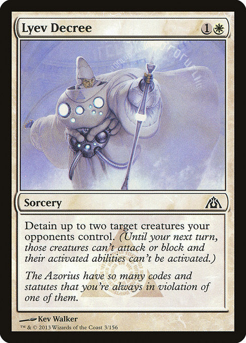 Lyev Decree (3) (Foil) - Dragon's Maze - Game On