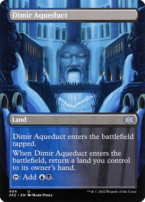 Dimir Aqueduct (404) - BORDERLESS - FULL ART - Double Masters 2022 - Game On