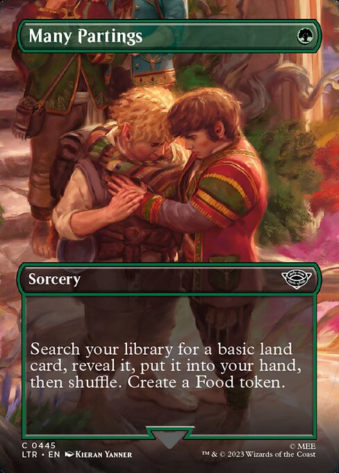 Many Partings (445) - BORDERLESS - FULL ART - The Lord of the Rings: Tales of Middle-earth - Game On