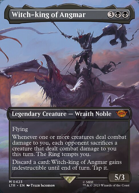 Witch-king of Angmar (423) - BORDERLESS - FULL ART - The Lord of the Rings: Tales of Middle-earth - Game On