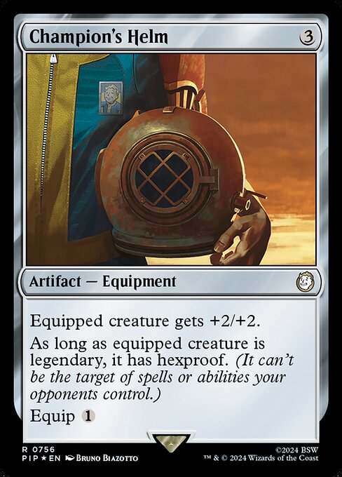 Champion's Helm (756) (Foil) - Fallout - Game On