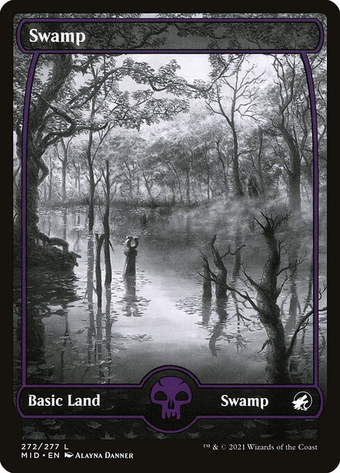 Swamp (272) - SHOWCASE - FULL ART (Foil) - Innistrad: Midnight Hunt - Game On