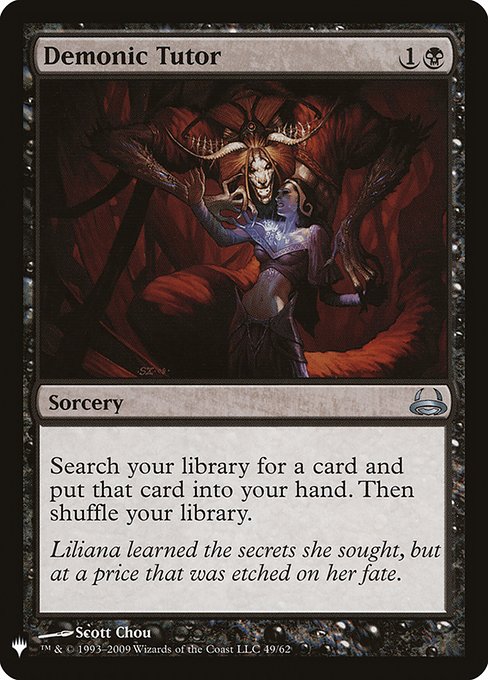 Demonic Tutor (DDC-49) - The List - Game On