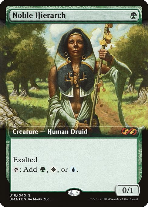 Noble Hierarch (U18) - EXTENDED ART (Foil) - Ultimate Box Topper - Game On