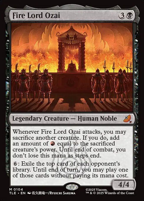 Fire Lord Ozai (104) (Foil) - Avatar: The Last Airbender Eternal - Game On