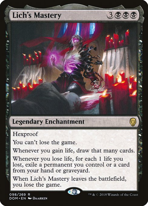 Lich's Mastery (98) - Dominaria - Game On
