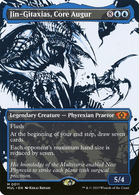 Jin-Gitaxias, Core Augur (11) - BORDERLESS - FULL ART (Foil) - Multiverse Legends - Game On