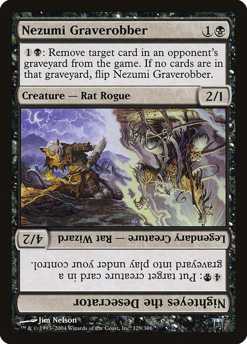 Nezumi Graverobber // Nighteyes the Desecrator (129) - Champions of Kamigawa - Game On