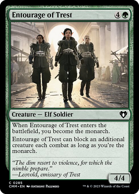 Entourage of Trest (285) (Foil) - Commander Masters - Game On