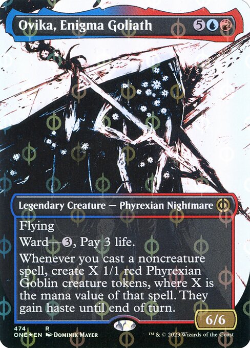 Ovika, Enigma Goliath (474) - BORDERLESS - FULL ART (Foil) - Phyrexia: All Will Be One - Game On
