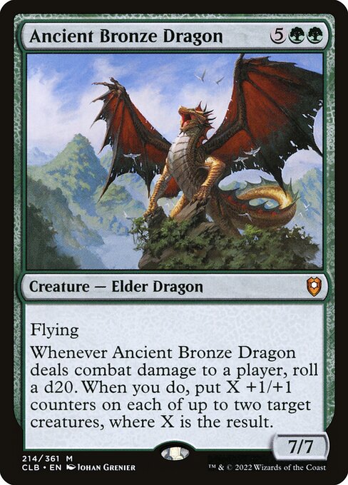 Ancient Bronze Dragon (214) - Commander Legends: Battle for Baldur's Gate - Game On