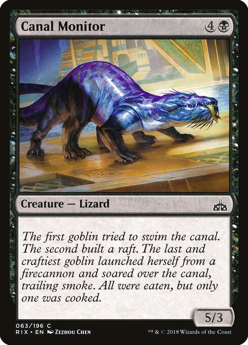 Canal Monitor (63) (Foil) - Rivals of Ixalan - Game On